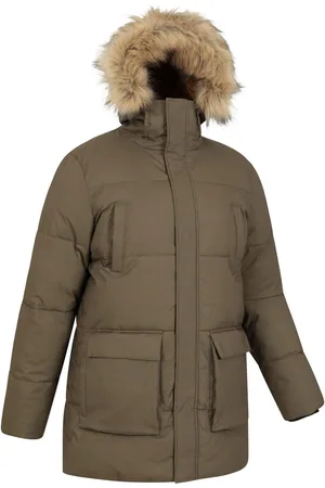 Mountain Warehouse Fern Mens Water Resistant Padded Parka Coat JacketL