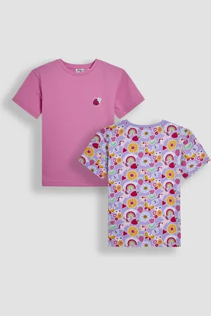 JoJo Maman Bébé Classic Crew Neck T-Shirts 2 Pack128134cm
