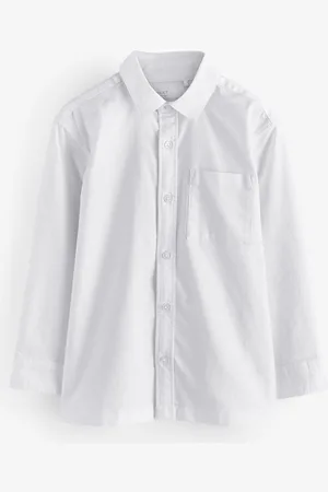 Next Relaxed Fit Long Sleeve 100% Cotton Oxford Shirt (3-16yrs)15 år (170cm)