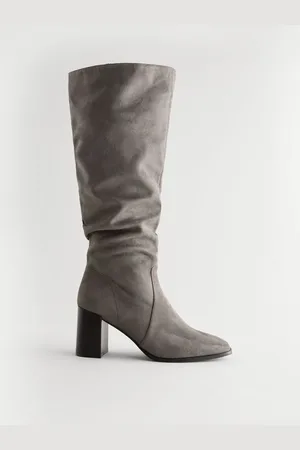 Next Forever Comfort Knee High Slouch Block Heeled Støvler