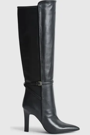 Reiss Caitlin Leather Knee High Boots
