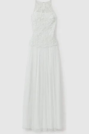 RAISHMA Embellished Høj hals Maxikjole36