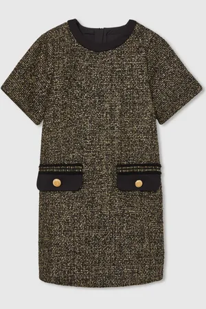 Reiss Sasha Tweed Metallisk-Thread Shift Kjole12 - 13 år (152 - 158cm)