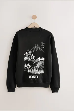 Next Hokusai Graphic License Crew SweatshirtMiddel