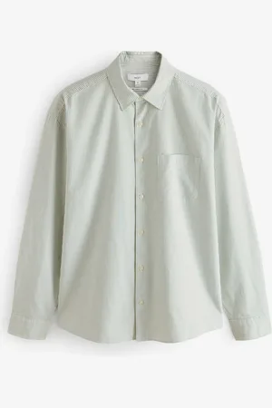 Next Stripe Long Sleeve Oxford 100% Cotton Shirt4XL