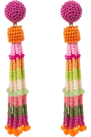 Bibi Bijoux Pink Multicolour Beaded Earringsen