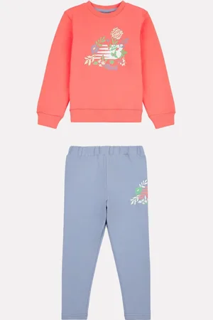 New Balance Kids Floral Crew and Leggings Set7480cm