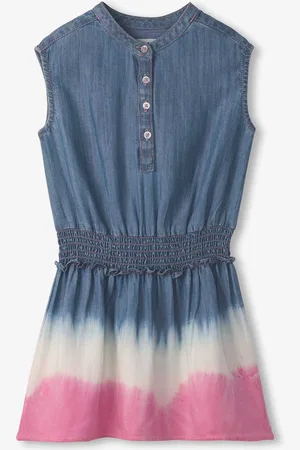 Hatley Blue Sunset Dip Dye Smocked Waist Dress104110cm