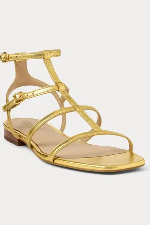 Ralph Lauren Everley Gladiator Style Læder Sandalereu355