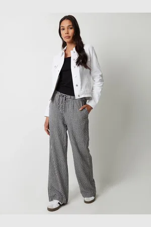 Threadbare Gingham Wide Leg Trousers40