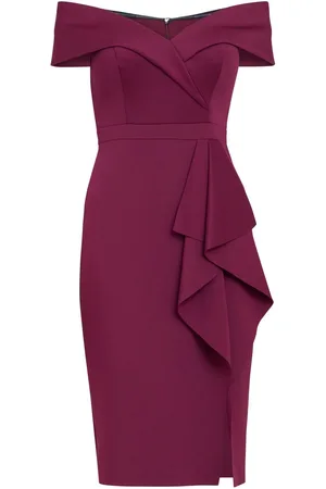Gina Bacconi Miranda Ruffled Off The Shoulder Kjole38