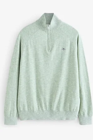 GANT Slubbed Finish Half Zip Jumperxxlarge