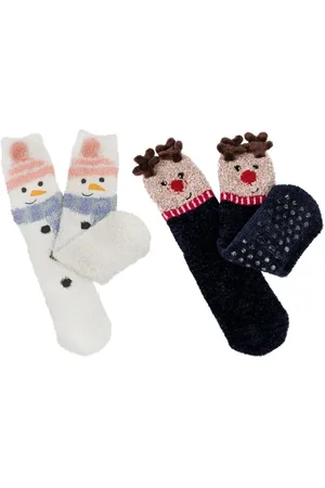 Totes Ladies Novelty Super Soft Winter Socks 2 PairEn