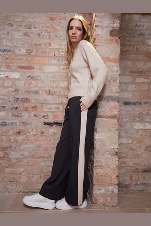 Threadbare Side Stripe Pull On Wide Leg Trousers44