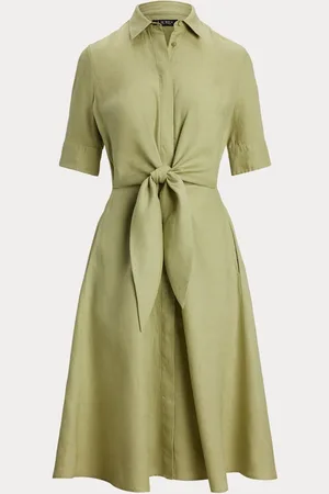 Ralph Lauren Wakana 100% Hør Med bælte Skjortekjole36