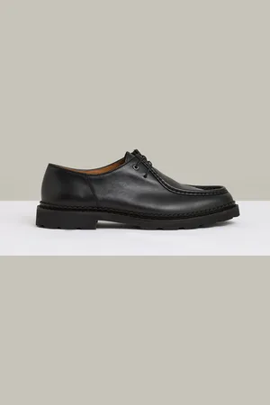 Reiss Hatton Leather Moccasin-Toe Lace-Up Shoes