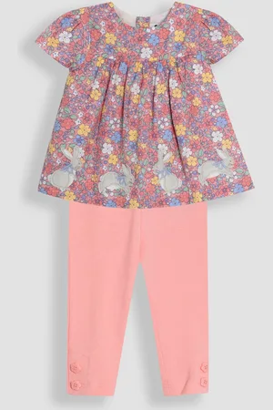 JoJo Maman Bébé 2-Piece Bunny Appliqué Blouse & Leggings Set9298cm