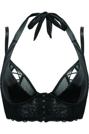 Pour Moi Suspense Laced Up Double Layer Front Fastening Bralette70B