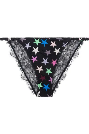 LOVE Stories Wild Rose Printed Satin & Lace TrusserL