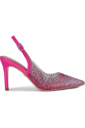 Carvela Pink Positano Vinyl Sling Back Shoes