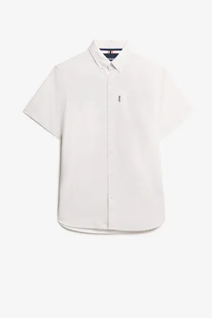 Superdry Oxford Kortærmet 100% Bomuld SkjorterSmall