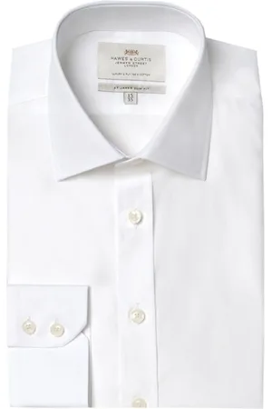 Hawes & Curtis Slim Poplin 100% Bomuld Skjorter39cm R (UK 15.5 R)