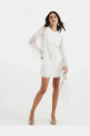 River Island Floral Appliqué Shift Dress40