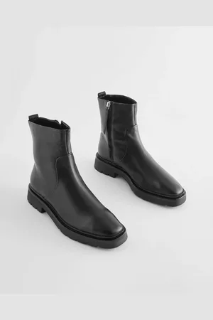 Next Forever Comfort ankelstøvler i læder med firkantet tå
