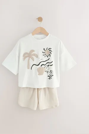 Next 100% Cotton T-Shirt And Shorts Set (3-16yrs)146152cm