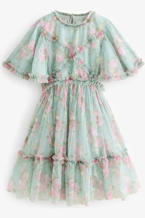 Next Cut Out Mesh Printed Occasion Dress (3-16yrs)15 år (170cm)