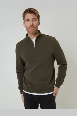 Threadbare Mock T-Shirt Quarter Zip SweatshirtX-Large