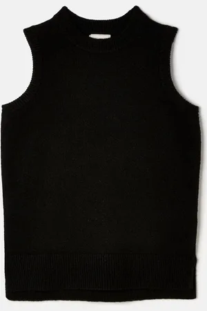 Joules Holly Crew Neck Long Knitted VestL