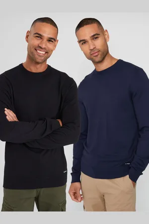 Threadbare Crew Neck Knitted Jumpers 2 PackXL