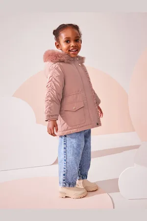 Next Shower Resistant Frill Pocket Parka Coat (3mths-7yrs)4 - 5 år (104 - 110cm)