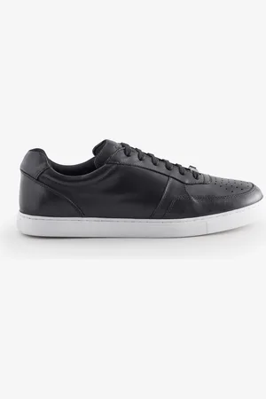 Base London Curtis Lace Up Black Trainersuk10eu44