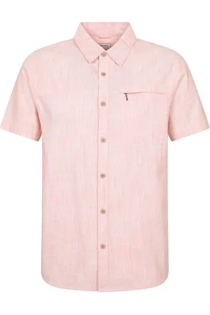 Mountain Warehouse Mens Coconut Slub Texture Short Sleeve 100% Cotton Shirtxlarge