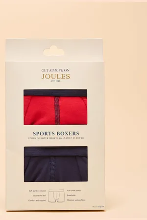 Joules Get A Move On Pakke med to Sports Boksermedium