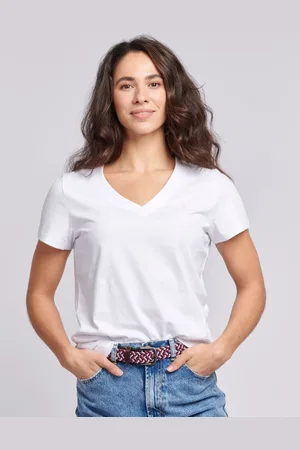 U.S. Polo Assn. U. S. Polo Assn. Regular Fit Womens V-Neck 100% Cotton T-ShirtXL