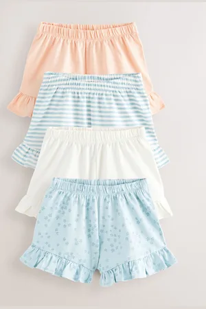 Next Frill 100% Cotton Shorts 4 Pack (3mths-7yrs)8692cm