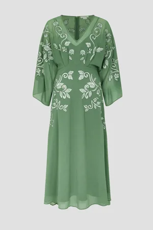 Monsoon Hannah Embroidered Tea Dress44