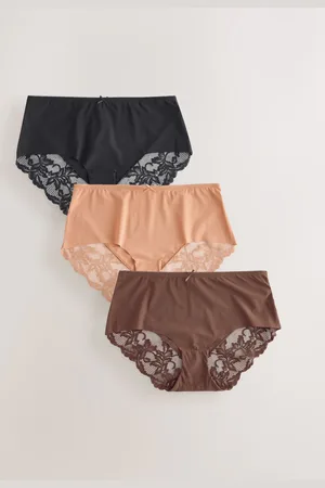Next Ingen VPL Lace Back Briefs 3 Pakke38