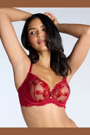 Boux Avenue Red Romanza Valentines Lace Balcony Bra70F