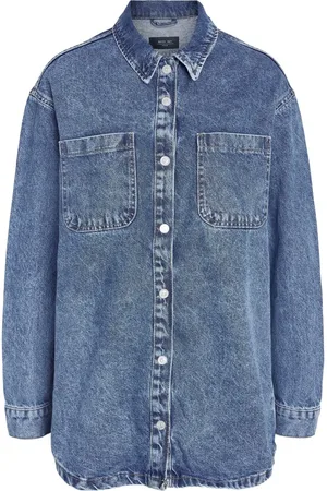 Noisy May 100% Cotton Oversized Denim Shacket36