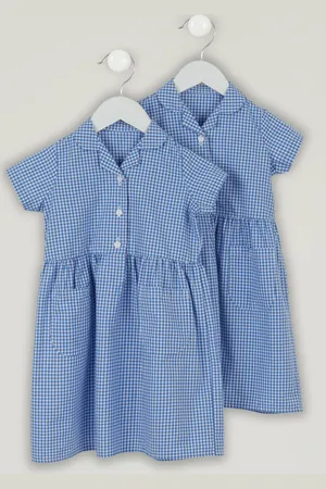 Trutex Ternet 2 Pack Button Front School Summer Kjole9 år (134cm)