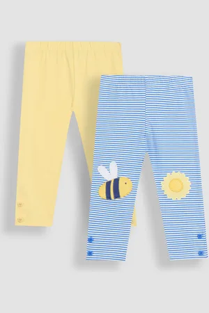 JoJo Maman Bébé Appliqué Knee Leggings 2 Pack8692cm
