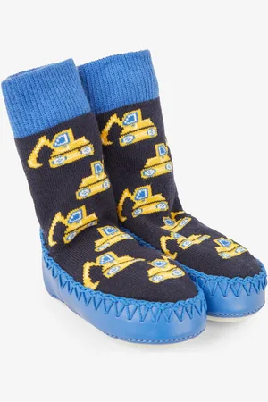 JoJo Maman Bébé Moccasin slipper-sokker6 - 12 måneder (68 - 80cm)