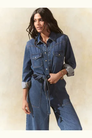 Next Western Denim 100% Cotton Jumpsuit40lille