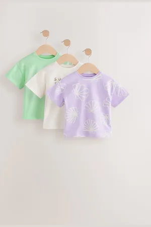 Next 100% Cotton Tops 3 Pack (3mths-7yrs)8692cm