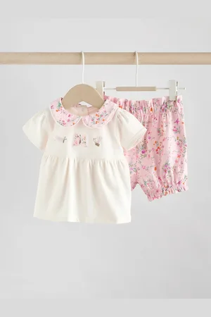 Next Kortærmet Baby Top & Shorts Sæt 2 PiecesOp til 1 måned (56cm)
