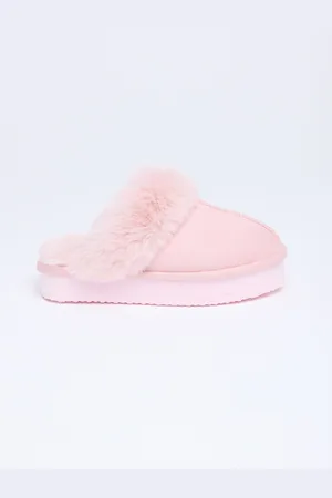 Boux Avenue Platform Suedette Mules Slippers